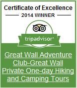 Tripadvisor Certificate of Excellence 2014