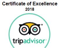 Tripadvisor Certificate of Excellence 2018